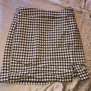 GARAGE CHECKERED MINI SKIRT